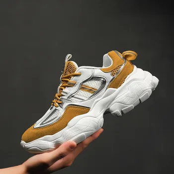 

New Mesh Men Casual Shoes Lac-up Men Increase Shoes Lightweight Comfortable Breathable Walking Sneakers Tenis Feminino Zapatos