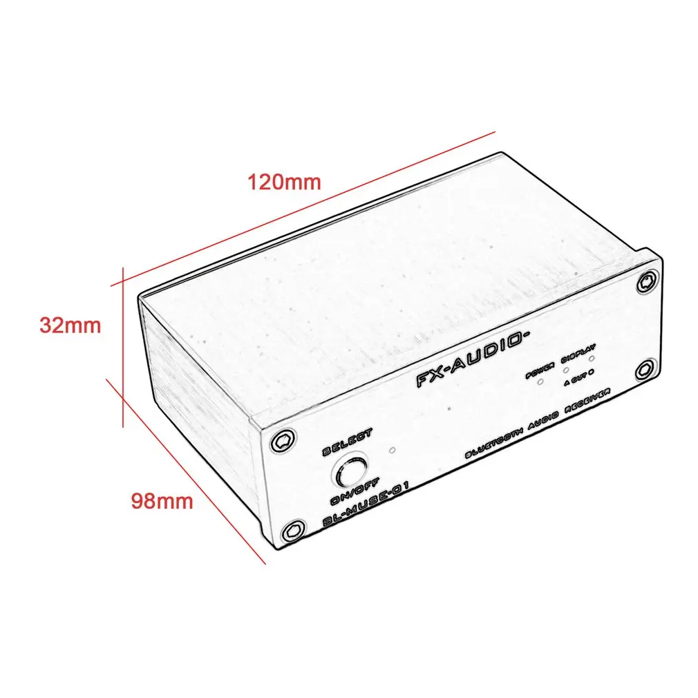 FX-AUDIO высококачественный Bluetooth аудио приемник волоконно-оптический коаксиальный выход может быть подключен к чистому цифровому усилителю мощности