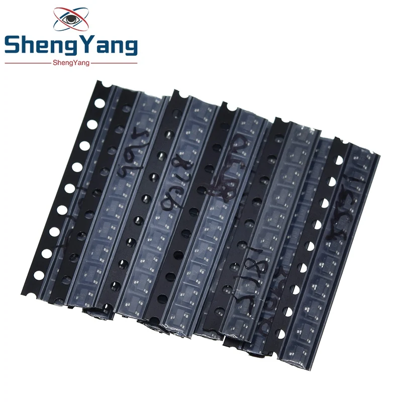 TZT SOT-23 SMD transistor KIT bjt transistor transistors kit S9013 S9014 S9015 S9018 MMBT3904 MMBT3906 SS8050 SS8550 2N5551 2SC1815 Total 10kinds X10pcs = 100pcs