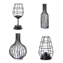 Ретро Железный художественный полый Настольный светильник для ночного чтения светодиодный светильник для спальни Декор 831F