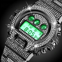 Горячие Missfox mens цифровые часы gshock мужские часы верхней роскоши бренда наручные часы мужчины хип-хоп затемнел часы бесплатной доставки