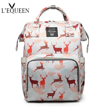 

LEQUEEN Diaper Bag Waterproof Baby Bags Large Travel Backpack for Mom Nursing Handbag Waterproof Nappy Bag Mommy Maternity Bag