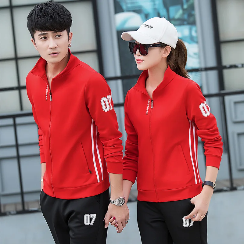 

Spring Clothing Men's Long-sleeve Suit Spring And Autumn Teenager High School Students Sports Trend Hoodie Casual Couples Coat