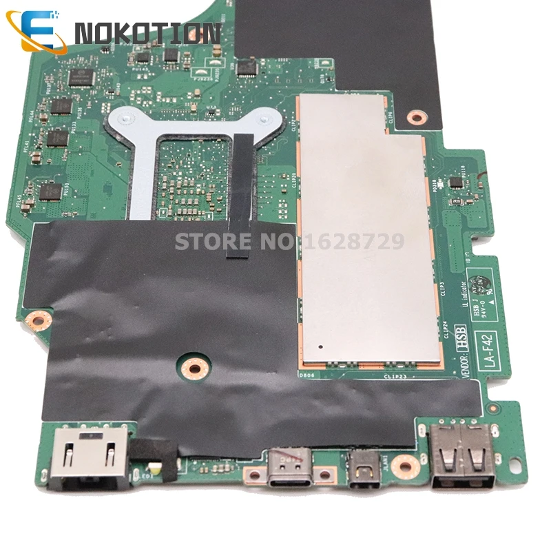 lower price  NOKOTION DTZS1 LA-F421P For Lenovo Yoga 380 X380 laptop motherboard 13.3 Inch SR3LA I5-8250U CPU 1.