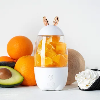

Portable Juicer Household Blender USB Charging Mini Blender Novel Rabbit Shape Out Multifunction Juicer Extractor