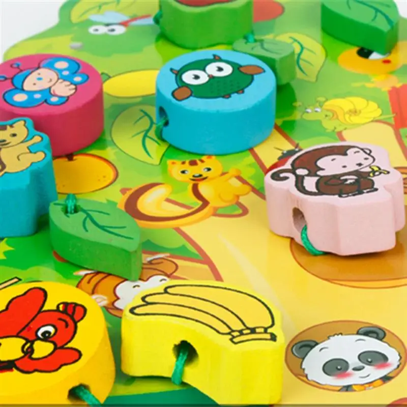 3D деревянная игрушка DIY животных фруктовых деревьев дом ваш заказ прямо к этому поставщику бусины подарок на день рождения ребенка Дети пользу Развивающие и обучающие игрушки