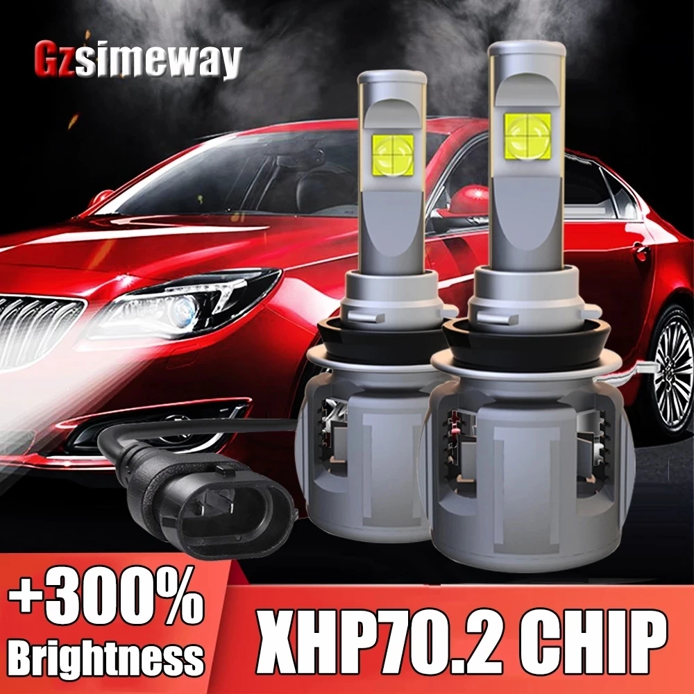 2 Pezzi H7 Lampada A Led H11 H8 9006 9005 Hb3 D2S D2H D4S 9012 H1 Lampadine Per Fari A Led Xhp70 Chip 120W 30000Lm Fari Fendinebbia Automatici
