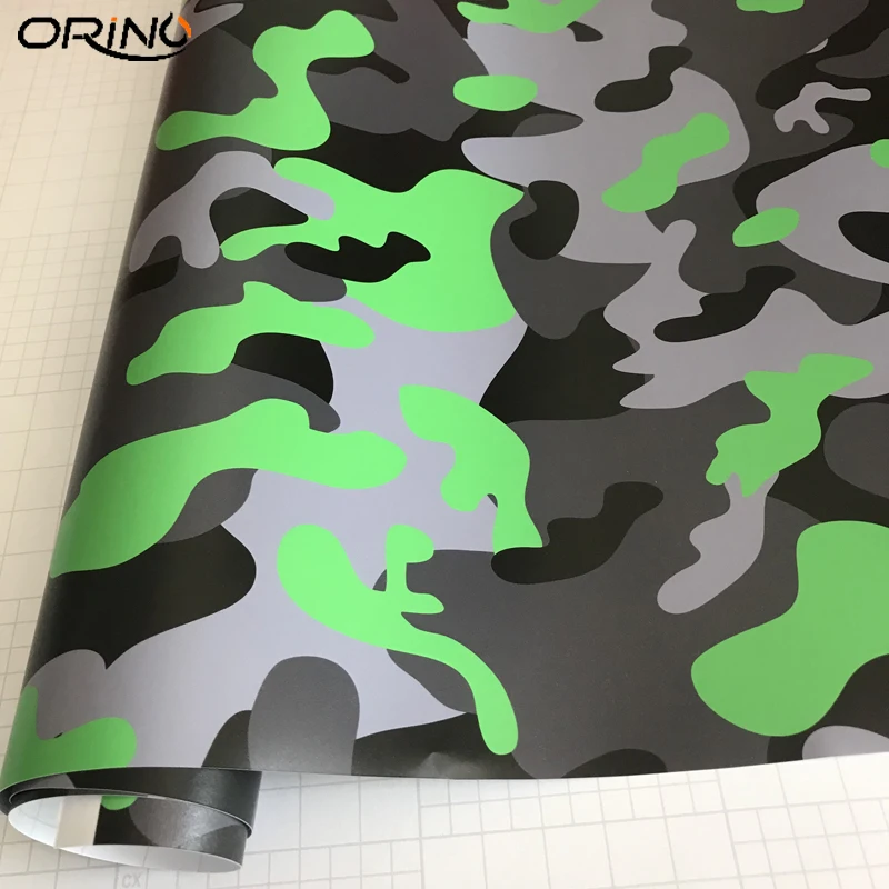 Black Green Grey Vinyl Film Sticker-4