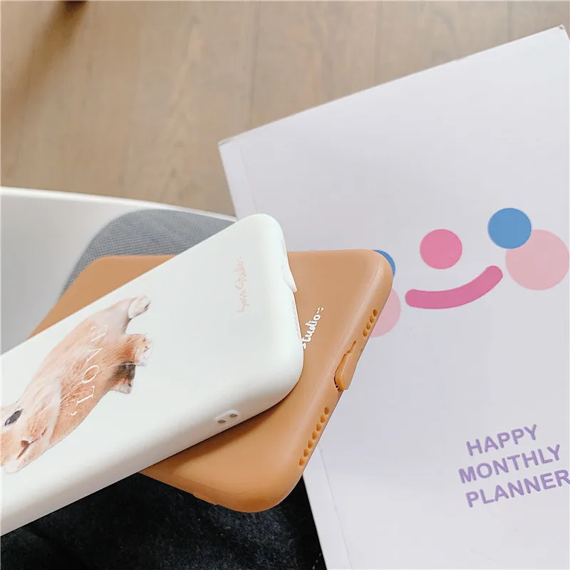Прекрасный чехол для телефона с кроликом для iphone 11 11Pro Max для iphone X XR XS Max 7 8 6 6S Plus Матовый Мягкий ТПУ чехол capa