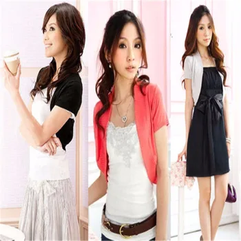 

Short Sleeve Knit Cardigan Knitwear Shawl Shrug Cropped Tops Coat Outwear Sweater, Cardigan, Thin Coat New Short Sweater