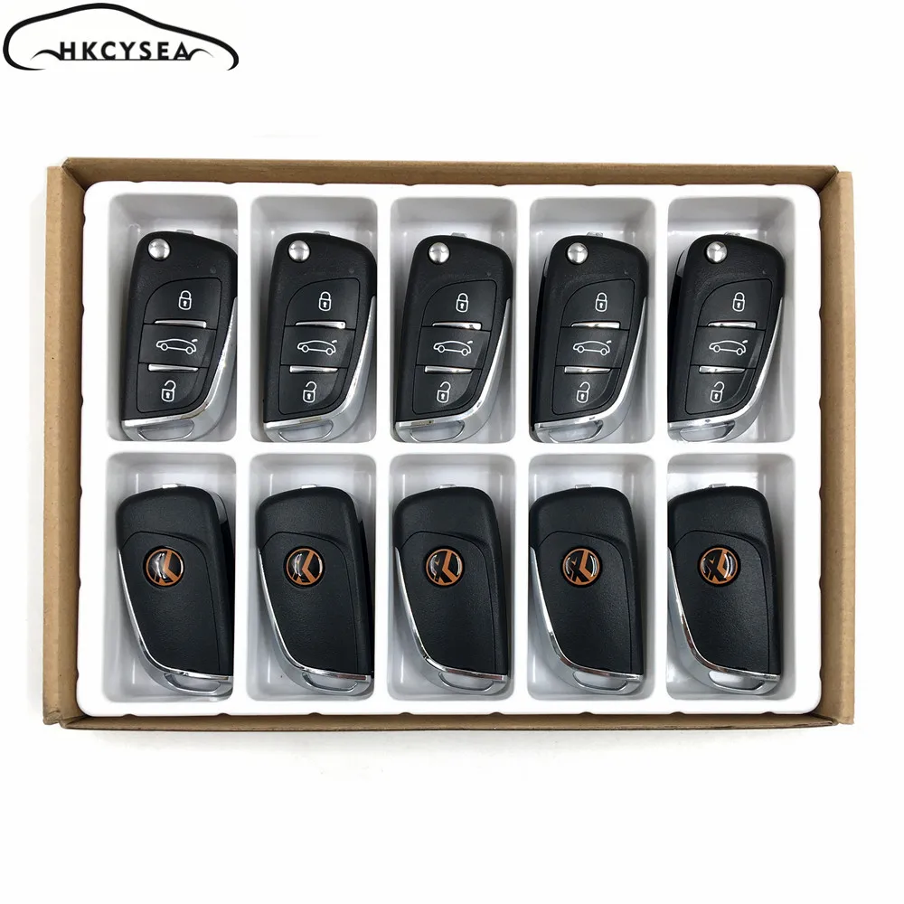 HKCYSEA 10 шт./лот Xhorse VVDI2 английская версия беспроводной универсальный пульт