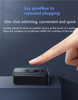 

hdmi one minute two switcher two in one out split line conversion display extended high definition one drag two universal swit