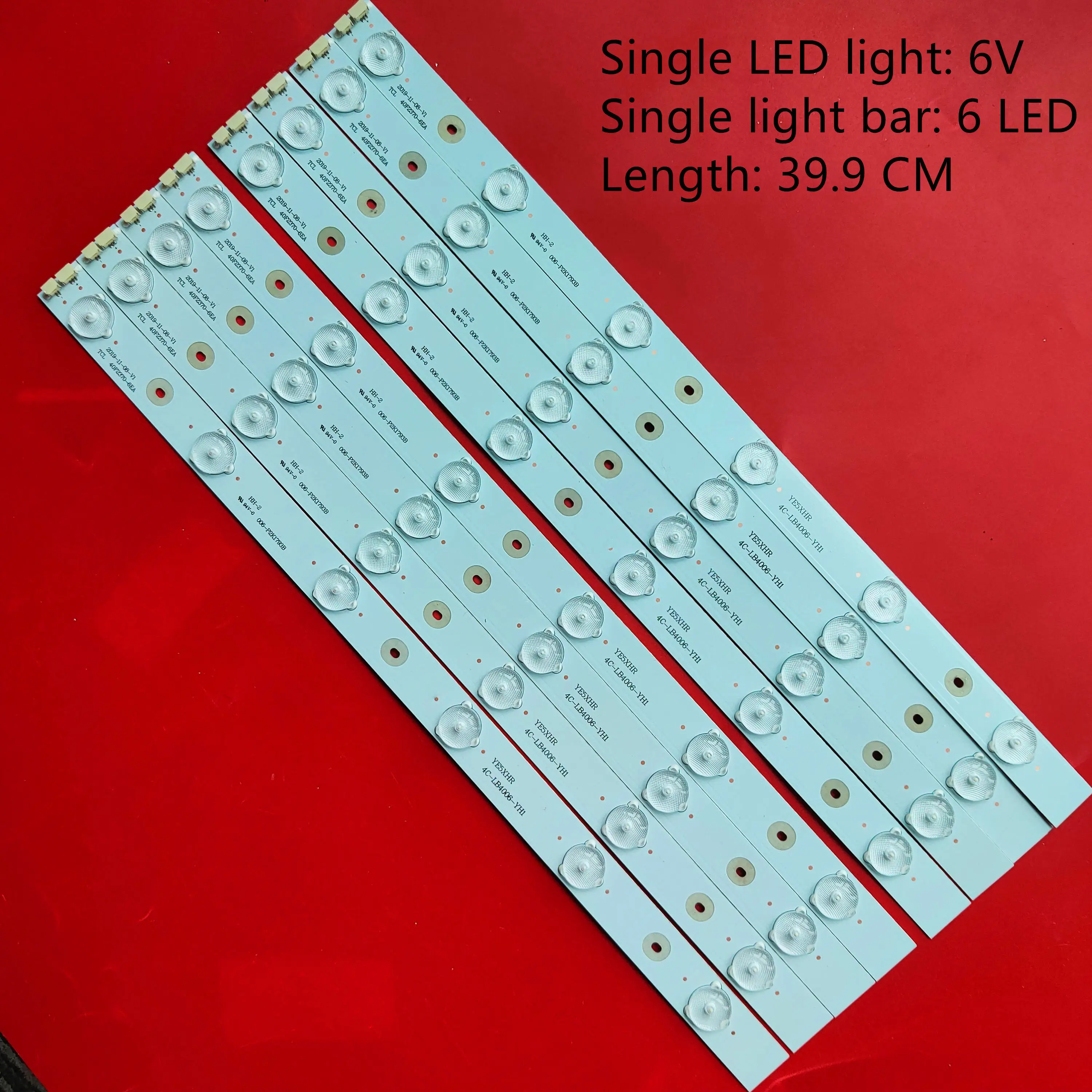 8 шт. светодиодные ленты для подсветки телевизора TCL L40F3309B 4C LB4006 YH1 006 P2K1793B 40F2370