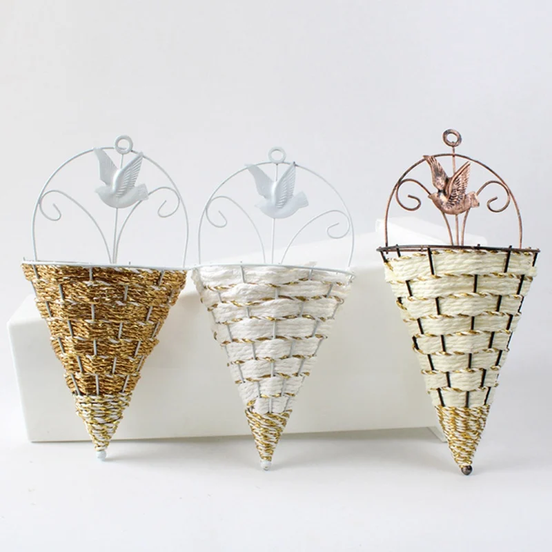 

Creative Design Home Art Flower Pots Wall Hanging Green Plant Wall Geometric Hanging Planter DecorPot Flower Holder Ornament