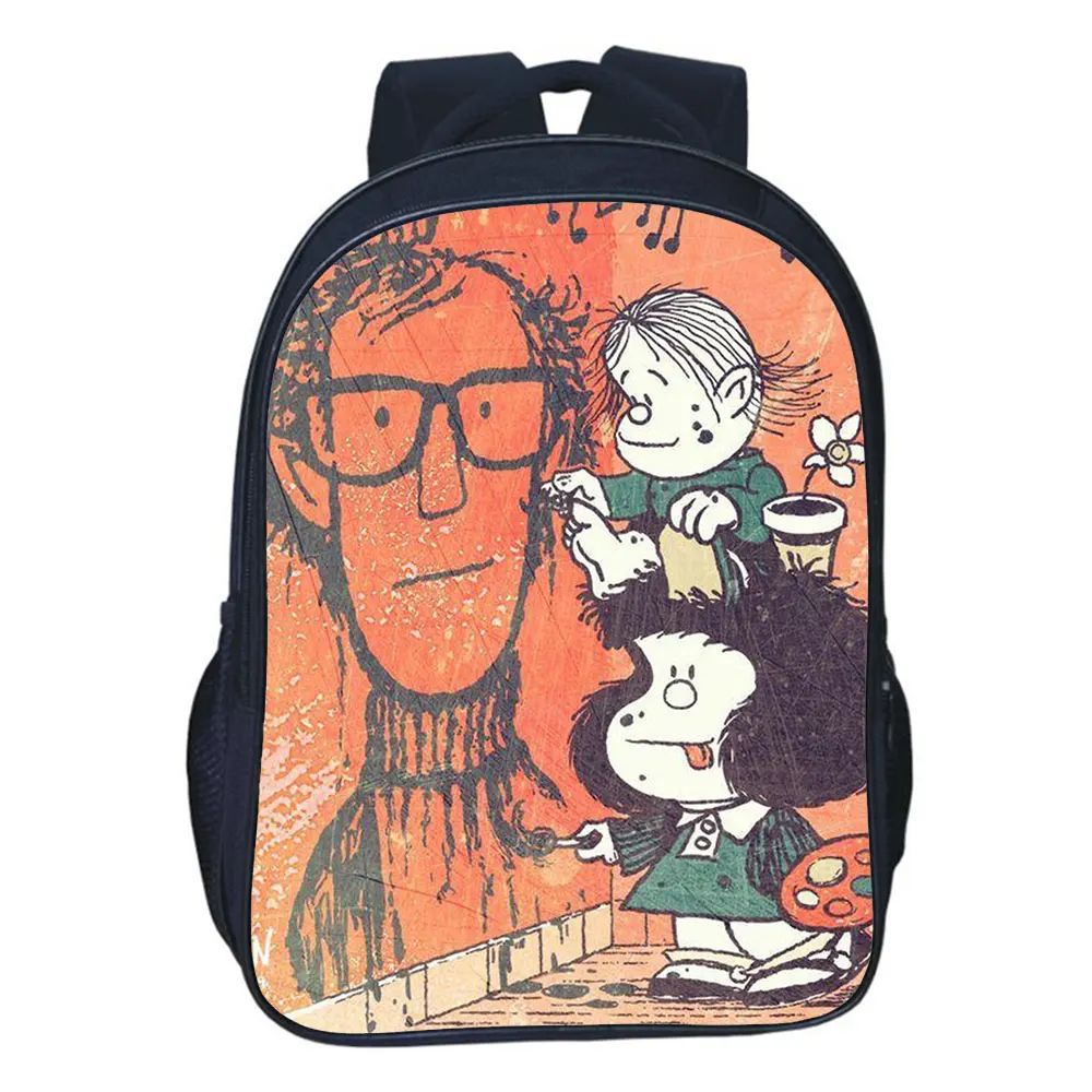 

Рюкзак Mafalda для косплея комиксов высокого качества, модная двухслойная Детская сумка для подростков, ранцы для мальчиков и девочек
