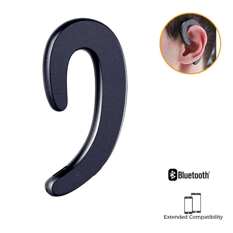 

Bone Conduction Wireless Bluetooth Headphone Ear-Hook Handsfree Sport Headset Waterproof Sweatproof Earphone For iPhone11 Xiaomi
