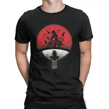 

Naruto Ninja T Shirts for Men Cotton Vintage T-Shirt Crew Neck Itachi Uchiha Tee Shirt Short Sleeve Clothes Plus Size