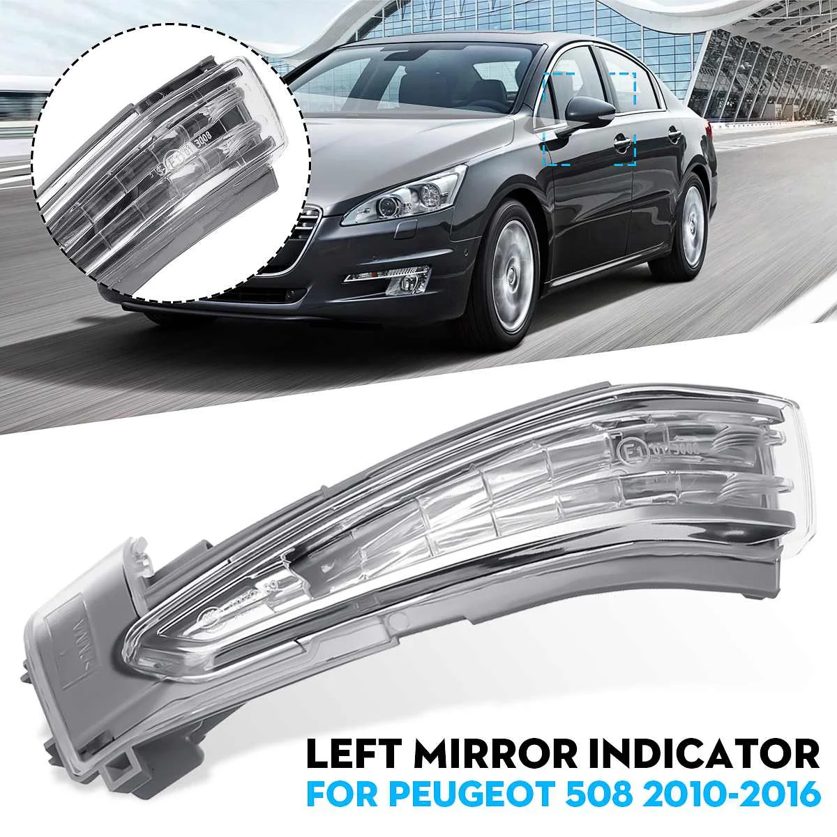 

Car Left Right Wing Mirror Indicator Repeater N/S 6325J4 6325J5 For Peugeot 508 for Citroen DS5 C4 2010-2016