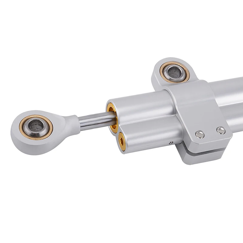 

Silver Aluminium Motorcycle Steering Damper Transverse Linear Wobble Stabilizer