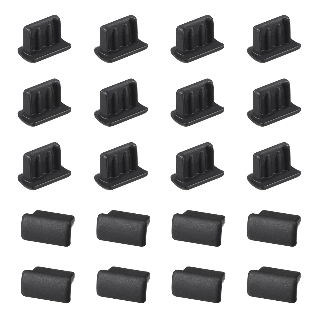 Uxcell 실리콘 미니 USB 캡 포트 커버 방진 보호기, 7x2mm 먼지 플러그, 실리콘 방진 스토퍼, 20 개