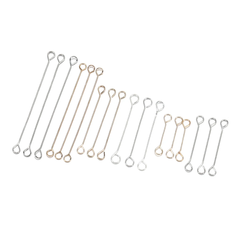 50pcs Bar Shape Earring Connectors 15/20/25/30/35mm Earrings Charm  Connectors Ac