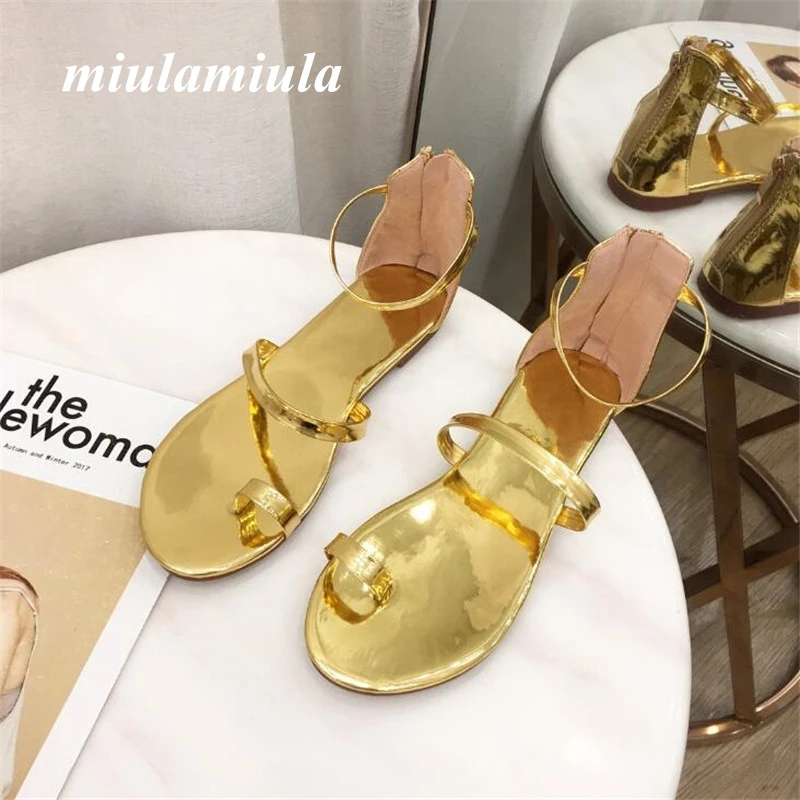 

Miulamiula Summer Women Sandals Flat Shoes Light Comfortable Bright Color Cute Sweetheart Ankle Buckle Banquet Shoes Woman Shoes