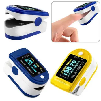 

2020 Details about Finger Tip Pulse Oximeter Sensor Blood Oxygen Level SpO2 PR Heart Rate Monitor Free Pouch&Lanyard