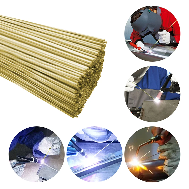 10Pcs 1.6MM/2MM Brass Welding Rod Phosphorus Copper Wire Electrode Soldering | Инструменты