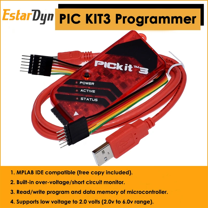 PICKIT3 PIC KIT3 PICKIT 3 Programmer Offline Programming Microcontroller Chip Monopoly | Инструменты