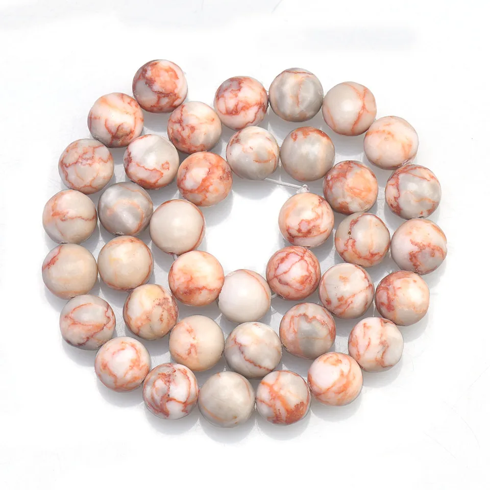Cuentas Redondas Naturales De 2 Mm, 4 Mm, 6 Mm, 8 Mm, 10 Mm, 12 Mm, 14 Mm, 16 Mm, Piedras Semipreciosas Sueltas Para Bisutería, Cadena De 15 Pulgadas