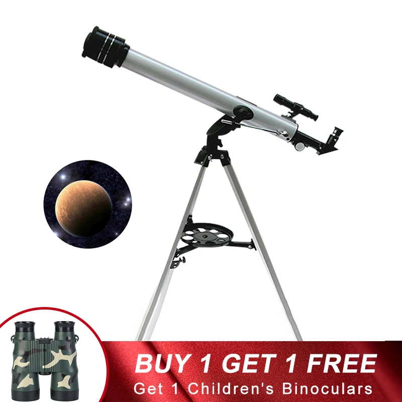 

Professional 525X Outdoor HD Astronomical Telescope With Tripod Wide Angle Low Night Vision Moon Watching Student Entry Gift