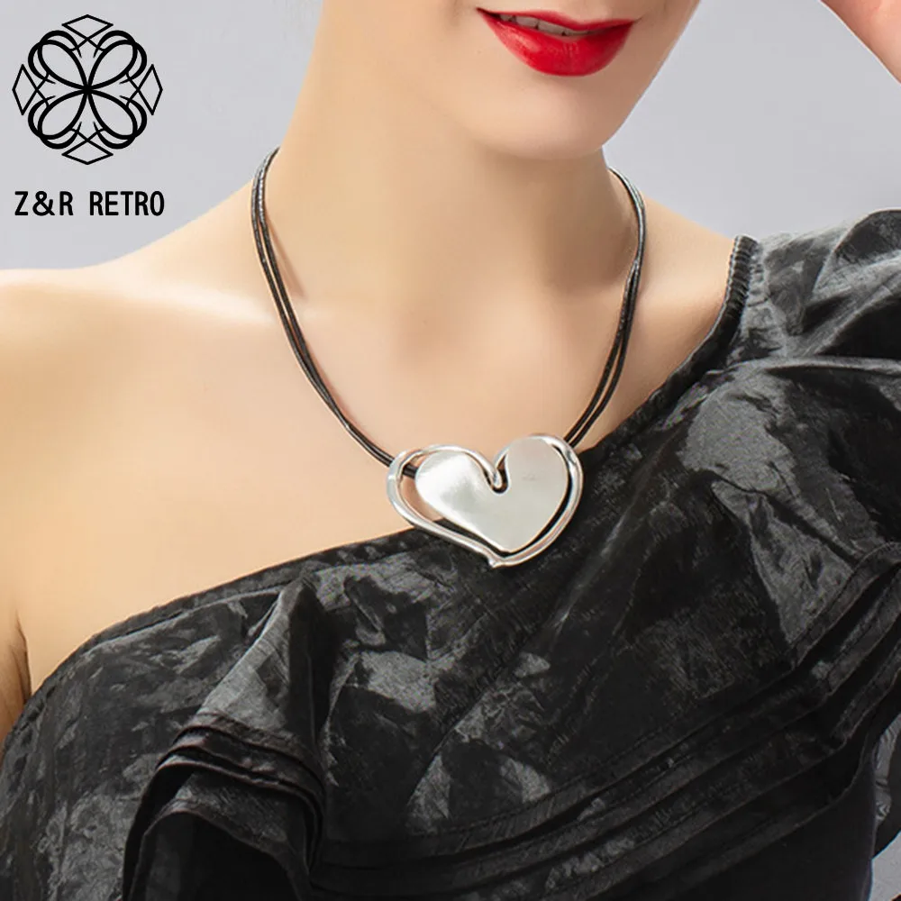 Heart Chokers Necklace Decorative 