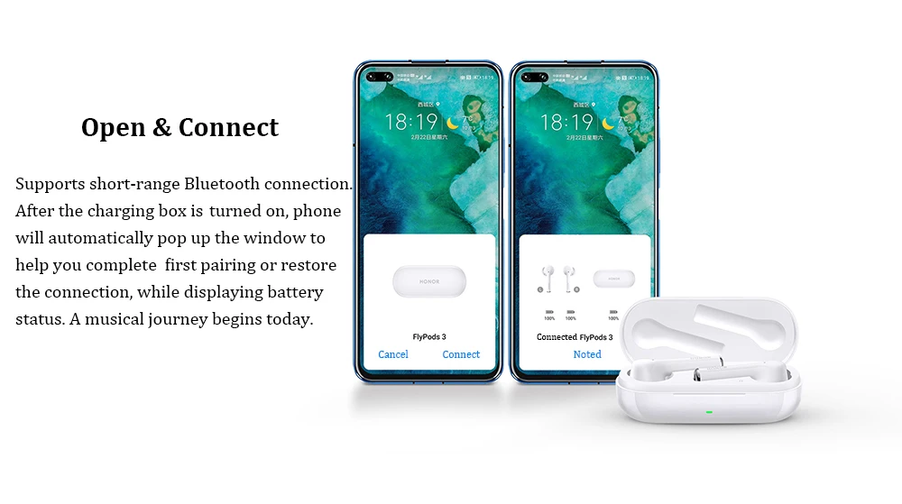 Huawei Honor FlyPods 3 Wireless Earphone TWS Three Microphone Noise Reduction Bluetooth 5.0 Waterproof IP54 Wireless Charge (6)