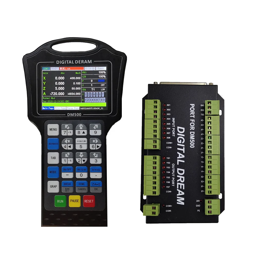 

heat! m150 CNC handle motion controller DM500 3/4 axis 500KHz pulse U disk to read G-CODE, used for stepping motor CNC engraving