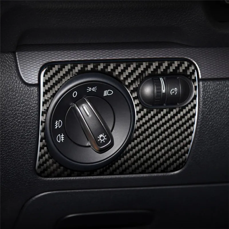 Подходит для VW golf 6 2008-2012 gti R MK6 scirocco 2009- автомобильные аксессуары углеродное волокно переключатель панели автомобиля стикер 3D