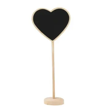 

10Pcs Blackboard Wooden Chalkboard Mini Wood Message Notice Board Table Wedding Party Decor Write Information