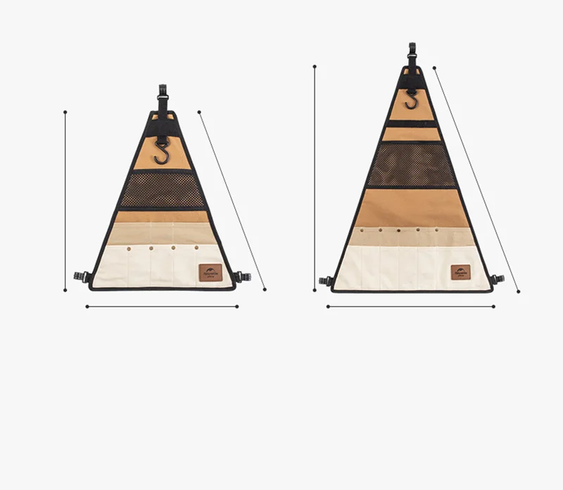 lado triângulo pendurado saco de equipamentos de