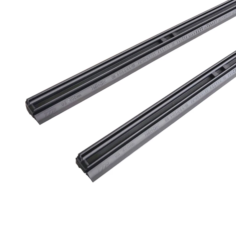 2pcs Wiper Blade Refill Rubber Strip Insert 26/19 Inch 10mm Width For