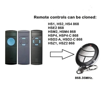 

Garage door remote for HSM2 HSM4 868/ Digital D302 382 868mhz duplicator.fixed code