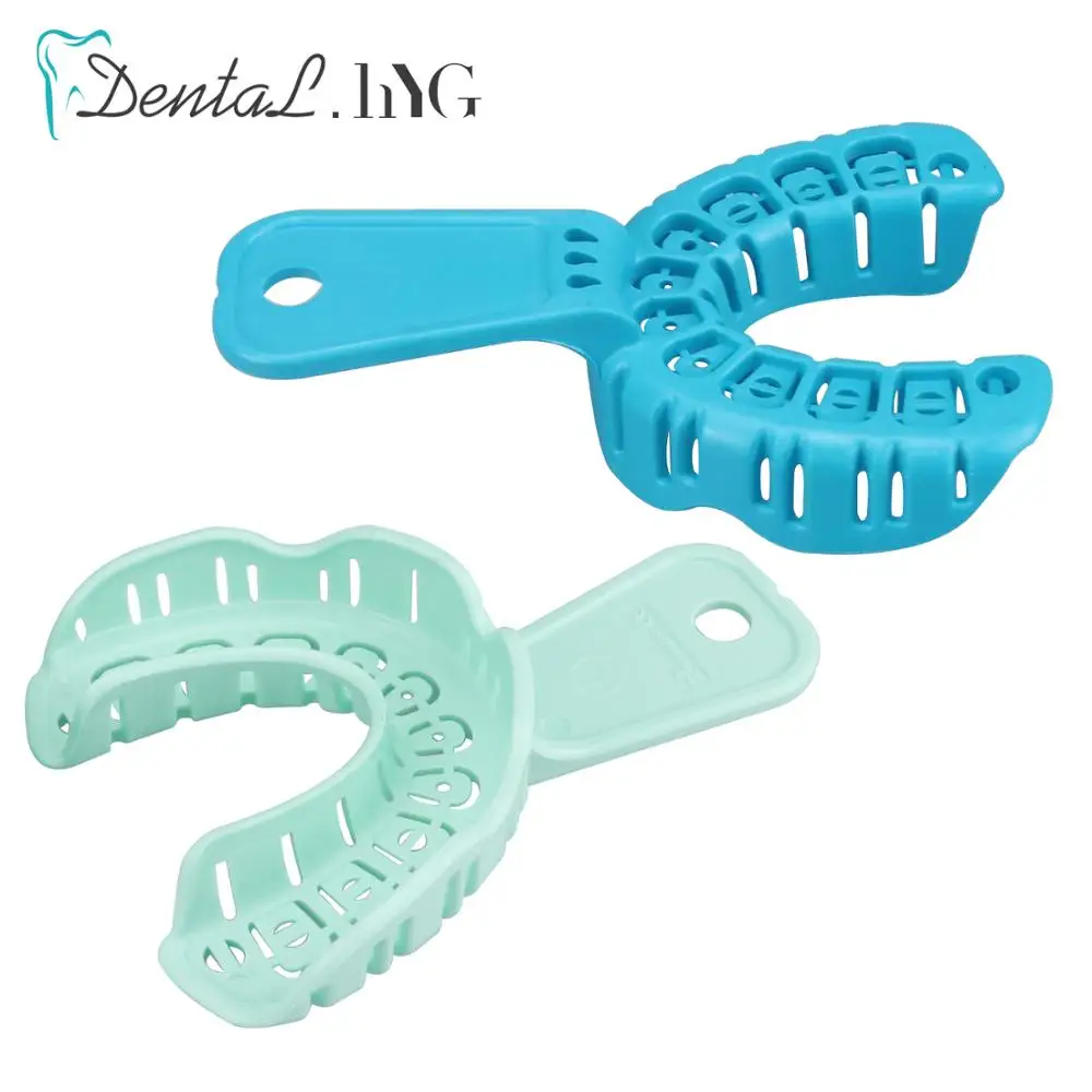 6pcs/bag Dental Impression Trays Teeth Holder Plastic Dental Central