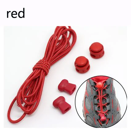 red Низкая цена без шнурка фиксирующий башмак Шнурки тапки ленивые эластичные шнурки светящиеся шнурки для обуви Дети - Цвет: red