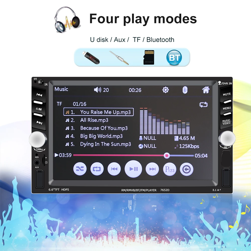 2DIN 6," TFT Автомагнитола 2 din автомагнитола Coche Rcorder с сенсорным экраном автомобильная аудиосистема Bluetooth MP5 multimidia плеер камера заднего вида