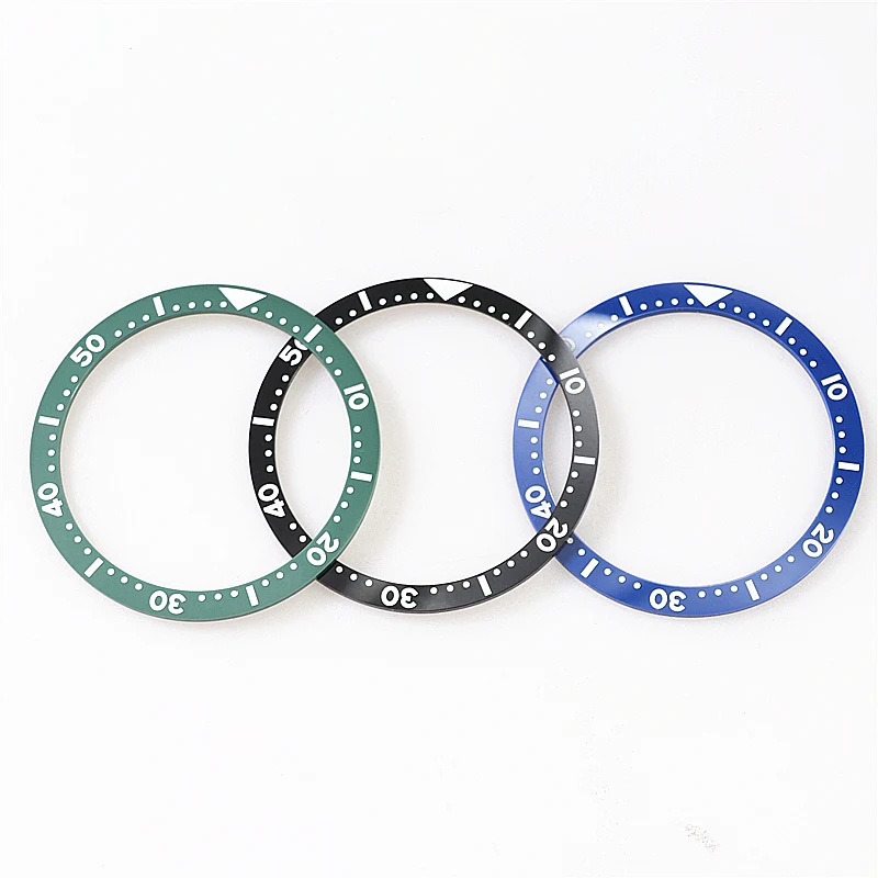 Inserto Per Lunetta In Ceramica Nera Piatta 38*31.5Mm Mod Per Seiko Brand Skx007 Skx011 Sub Sostituzione Dell'Anello Delle Parti Dell'Orologio