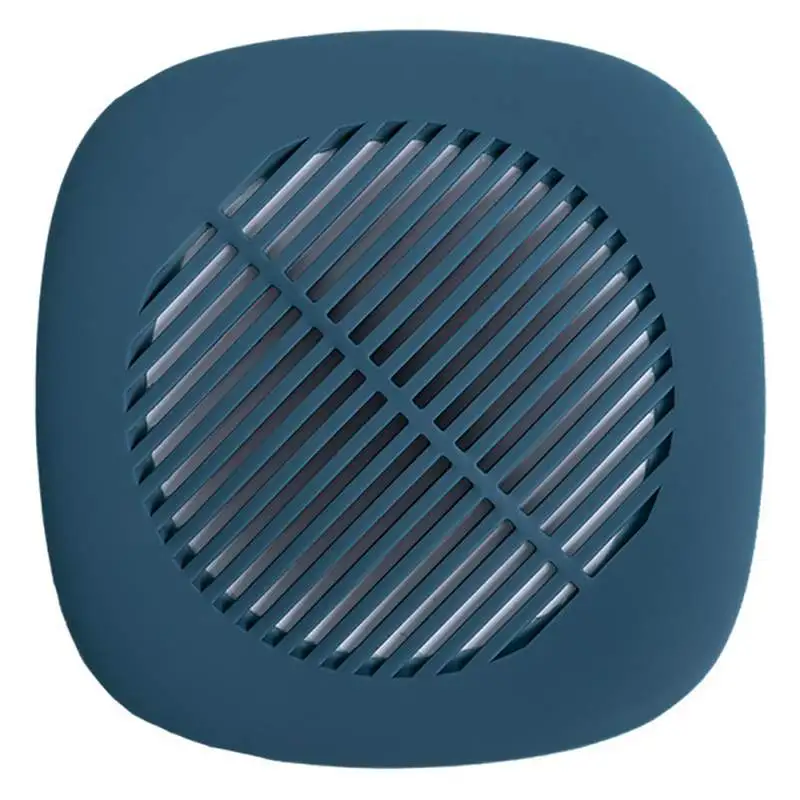 Кухня Ванная комната сливной фильтр силиконовая Раковина фильтр для сливного отверстия фильтр для Волос Протектор дренажа бытовой - Цвет: Синий