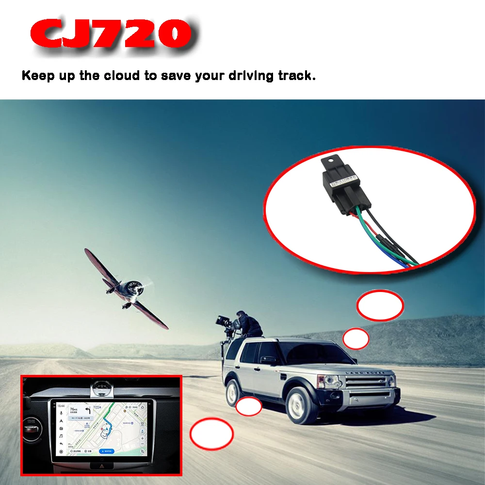 Relay GPS Tracker CJ720 Hidden Design Car GPS Locator Cut Off Fuel Anti