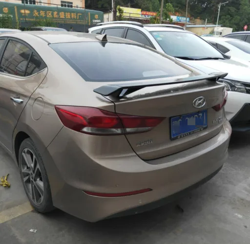 Для hyundai Elantra спойлер GT стиль ABS Материал заднее крыло автомобиля праймер цвет задний спойлер 2012