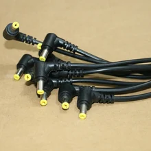 2 шт. 22AWG прямой угол 5,5x1,7 мм Мужской DC разъем питания с одной головкой кабель с линией удлинитель для ноутбука acer 29 см