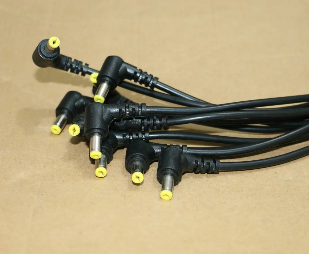2 шт. 22AWG прямоугольный Штекерный разъем питания постоянного тока 5 5x1 7 мм