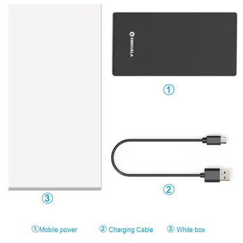 

AL050 Ultra Thin Power Bank 5000mAh External Battery Portable Phone Mobile Backup Battery Charger for Smartphone