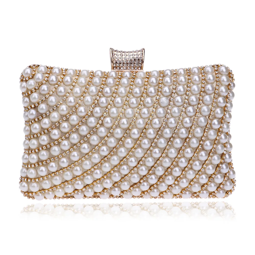 

Surplus Power Hot Selling Pearl Evening Bag Women's Europe And America-Style Banquet Bag Carrying Evening Bag
